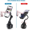 image:imageMiracase Cup Phone Holder for Car Upgraded Version Adjustable Long Neck Car Cup Holder Phone Mount Cradle Friendly Compatible with iPhone Samsung Google and All Smartphones RedBlack