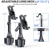 image:imageMiracase Cup Phone Holder for Car Upgraded Version Adjustable Long Neck Car Cup Holder Phone Mount Cradle Friendly Compatible with iPhone Samsung Google and All Smartphones RedBlackTablet Mount