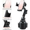 image:imageMiracase Cup Phone Holder for Car Upgraded Version Adjustable Long Neck Car Cup Holder Phone Mount Cradle Friendly Compatible with iPhone Samsung Google and All Smartphones RedPink