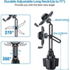 image:imageMiracase Cup Phone Holder for Car Upgraded Version Adjustable Long Neck Car Cup Holder Phone Mount Cradle Friendly Compatible with iPhone Samsung Google and All Smartphones RedUpgradedCarbon Fiber