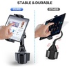 image:imageMiracase Cup Phone Holder for Car Upgraded Version Adjustable Long Neck Car Cup Holder Phone Mount Cradle Friendly Compatible with iPhone Samsung Google and All Smartphones RedBlackTablet Mount