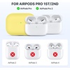 image:imageMiracase Designed for Airpods Pro 2nd Case with Cleaner Kit Soft Skin Cases for Airpod Pro 2 20232022 Front LED Visible Liquid Silicone Cover with Lanyard YellowYellow