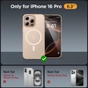 image:imageMiracase Magnetic for iPhone 18 Pro Max Case Glass BlueDesert Gold