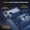 image:imageMiracase Magnetic for iPhone 18 Pro Max Case Glass BlueGlass Blue