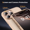 image:imageMiracase Magnetic for iPhone 18 Pro Max Case Glass BlueGold