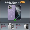 image:imageMiracase Magnetic for iPhone 18 Pro Max Case Glass BlueLavender