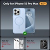 image:imageMiracase Magnetic for iPhone 18 Pro Max Case Glass BlueLight Blue