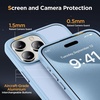 image:imageMiracase Magnetic for iPhone 18 Pro Max Case Glass BlueLight Blue