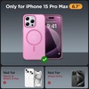 image:imageMiracase Magnetic for iPhone 18 Pro Max Case Glass BlueLight Pink