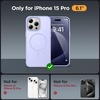 image:imageMiracase Magnetic for iPhone 18 Pro Max Case Glass BlueLight Purple