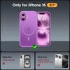 image:imageMiracase Magnetic for iPhone 18 Pro Max Case Glass BlueLilac Pink