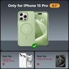 image:imageMiracase Magnetic for iPhone 18 Pro Max Case Glass BlueMatcha Green