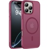 image:imageMiracase Magnetic for iPhone 18 Pro Max Case Glass BlueWine Red