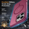 image:imageMiracase Magnetic for iPhone 18 Pro Max Case Glass BlueWine Red