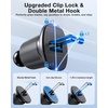 image:imageMiracase Phone Holders for Your Car with Metal Hook Clip Universal Automobile Cradle for Garmin GPS Fit iPhone Android and All Smartphones BlackMatte Black