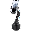 image:imageMiracase Cup Phone Holder for Car Upgraded Version Adjustable Long Neck Car Cup Holder Phone Mount Cradle Friendly Compatible with iPhone Samsung Google and All Smartphones RedSilver