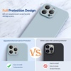 image:imagemiracase Designed for iPhone 14 Pro Max Phone Case with Screen ProtectorUpgraded Enhanced Camera ProtectionShockproof Liquid Silicone Case with Microfiber Lining67 inch Light Green
