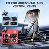 image:imagemiracase Upgraded2nd Generation Universal Phone Holders for Your Car Hands Free Air Vent Car Phone Holder Mount Compatible with iPhone 161514131211 Series and All PhonesBlack Air VentMirrored