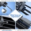 image:imagemiracase Upgraded2nd Generation Universal Phone Holders for Your Car Hands Free Air Vent Car Phone Holder Mount Compatible with iPhone 161514131211 Series and All PhonesSilver