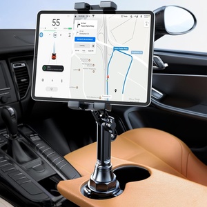 image:imageMiracase Cup Phone Holder for Car Upgraded Version Adjustable Long Neck Car Cup Holder Phone Mount Cradle Friendly Compatible with iPhone Samsung Google and All Smartphones RedBlackTablet Mount