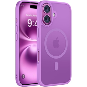 image:imageMiracase Magnetic for iPhone 18 Pro Max Case Glass BlueLilac Pink