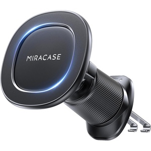 image:imageMiracase Phone Holders for Your Car with Metal Hook Clip Universal Automobile Cradle for Garmin GPS Fit iPhone Android and All Smartphones BlackMatte Black
