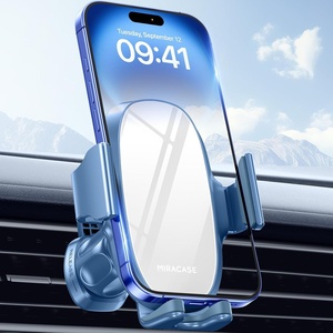 image:imagemiracase Upgraded2nd Generation Universal Phone Holders for Your Car Hands Free Air Vent Car Phone Holder Mount Compatible with iPhone 161514131211 Series and All PhonesKing Blue