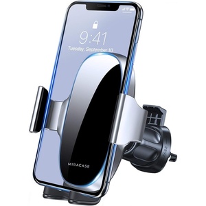 image:imagemiracase Upgraded2nd Generation Universal Phone Holders for Your Car Hands Free Air Vent Car Phone Holder Mount Compatible with iPhone 161514131211 Series and All PhonesSilver